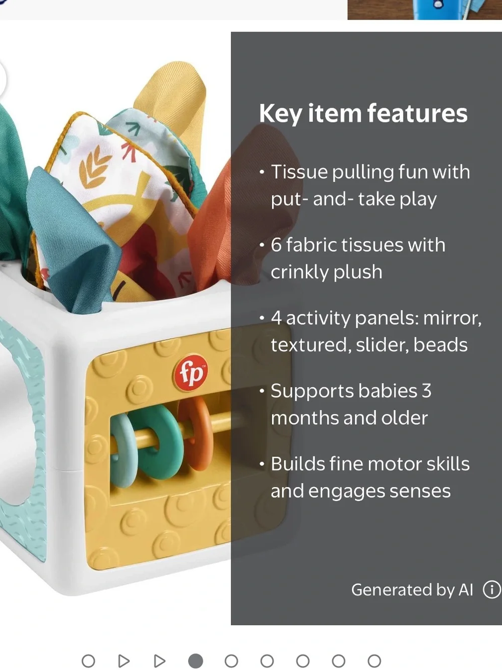 Fisher-Price Tissue Fun Activity Cube